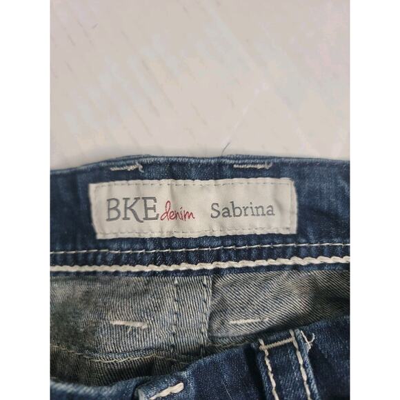 BKE Buckle Low Rise Bootcut Jeans Womens 27L x 33 Sabrina Thick Stitch Y2K 90's - Picture 7 of 13